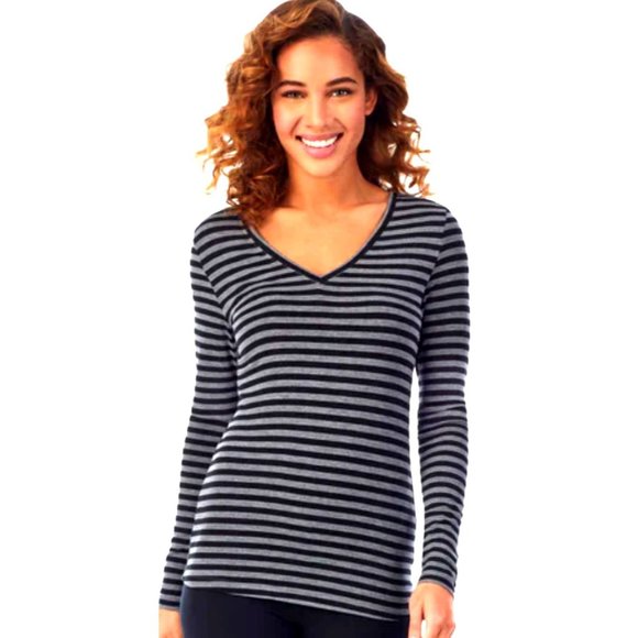 Philosophy Republic Clothing Blend V Neck Striped Navy Blue Cardigan Sweater XL - Picture 2 of 10